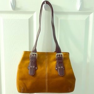 Tignanello brown leather shoulder purse, NWOT